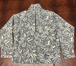 SELTENE VINTAGE 1990ERer Patagonia Herren hawaiianisch Blumenmuster 1/2 Reißverschluss Vliesjacke S - Bild 1 von 8