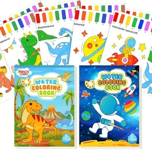 Paint with Water Coloring Book for Toddlers - 2 Pack Magic Mess Free Kids Wat - Picture 1 of 5