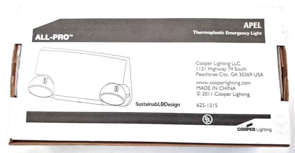 All-pro Apel Thermoplastic LED Emergency Light by Cooper Lighting