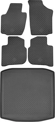 Tapis de voiture + tapis de coffre pour Skoda Rapid Berline depuis 2012 - Photo 1/4