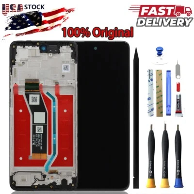 LCD Display Touch Screen Digitizer + Frame for Motorola Moto G 5G 2024 XT2417 US - Image 1 of 4