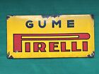 Original Emailleschild Pirelli Italien 40/50er Reklame Oldtimer enamel sign