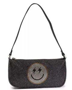 Bolso de Hombro Skinnydip London Ámbar Smize Brillante Negro Multi Plateado - Imagen 1 de 3