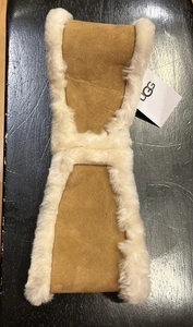 UGG Damen WENDEBARES WILDLEDER + LAMMFELL STIRNBAND, natürliches hellbraun, neu mit Etikett $ 105 - Bild 1 von 5