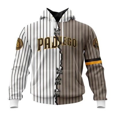 Sudadera con Capucha 3D Padress Equipo de Béisbol de San Diego, Unisex Adultos S-5XL Foto 1 de 4