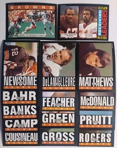 1985 TOPPS MASTER TEAM SET 15/15 CLEVELAND BROWNS NEWSOME HOF [2] NM/MT 06093 - Picture 1 of 17