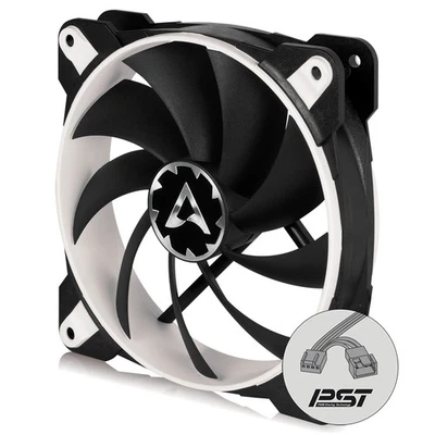 ARCTIC BioniX F120 120 mm Gaming Case Fan PWM PST Cooler Computer PC Black/white - Image 1 of 4