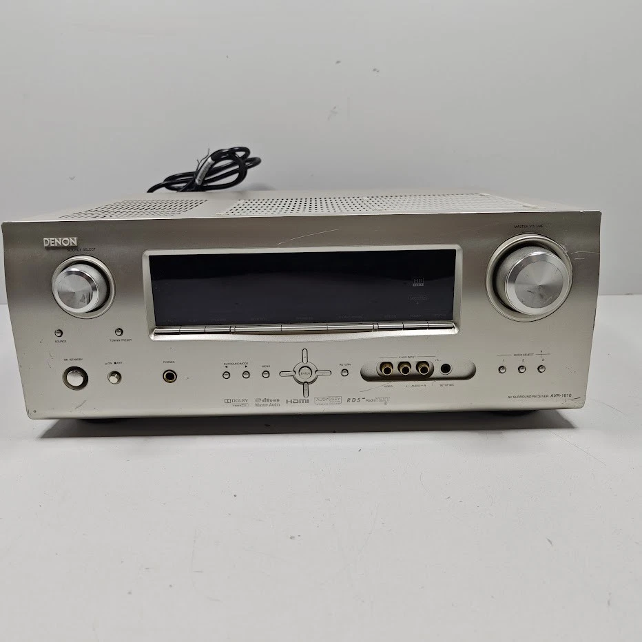 Denon AVR-1610 Av Receiver - Für Teile/Reparatur, Ungeprüft, Power Getestet - Bild 1 von 4