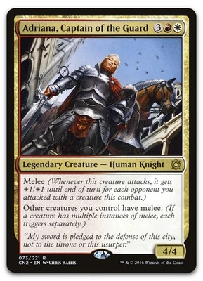 Adriana, Captain of the Guard #73 (NM) Conspiracy Take the Crown CN2 Magic MTG - Image 1 of 2
