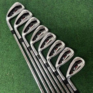 LH Ping G410 Iron Set (3i-9i, PW, UW, SW) KBS Tour 90 Regular Flex Steel Shafts - Picture 1 of 11