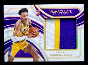 2023-24 Immaculate Maxwell Lewis Massive Rookie Jersey Patch RC #12/25 - Bild 1 von 2