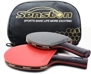 Professional Table Tennis Paddles Advance Intermediate Ping Pong Paddle Set of 2 - Picture 1 of 7
