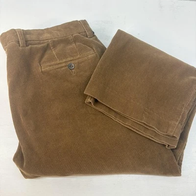 Pantalones de pana Dockers para hombre 38 x 30 marrón plisado calce relajado pantalones informales Foto 1 de 4