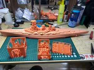Kit Modelo Sin Pintar 1944 Acorazado Congo Armada Japonesa 1/350 Impreso en 3D NUEVO - Imagen 1 de 9