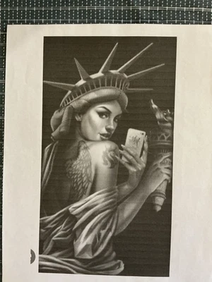 I DO SEVERAL CATAGORIES OF ART  AIR BRUSH /STENCILS/PASTELS/PORTRAITS/TATOOES - Image 1 of 4