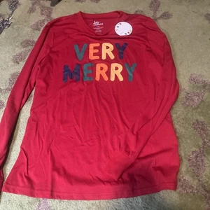 Jolly jammies top size small new with tags very merry - Picture 1 of 3