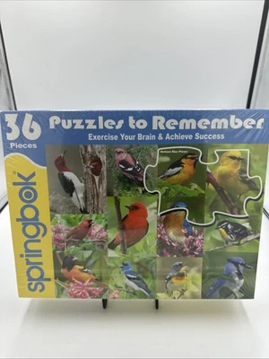 Springbok 36pc Jumbo изделие «Птицы» пазл 18 x 23,5» для пожилых людей новый США - Изображение 1 из 4