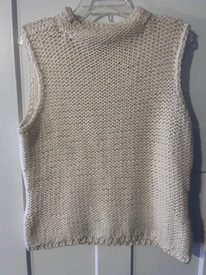 Suéter Grueso Marfil Caslon Nordstrom Sin Mangas Talla L Foto 1 de 4