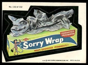 Topps Wacky Packages 1979 (segunda serie de repetición) #132b Sorry Wrap - Imagen 1 de 2