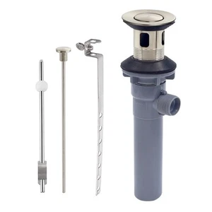 Pop-up Sink Drain Stopper with Lift Rod - Universal Bathroom Sink Drain Kit f... - Picture 1 of 9