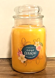 VELA TARRO GRANDE ORIGINAL COLORIDA CURACAO 22 OZ CLÁSICA VELA YANKEE AMARILLA - Imagen 1 de 3