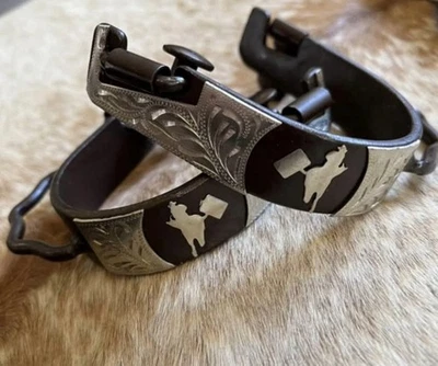 Par Damas Western Bumper Estilo Espuelas Barril Racer Diseño Foto 1 de 4