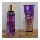 Victoria's Secret Love Spell Fragrance Mist And Lotion