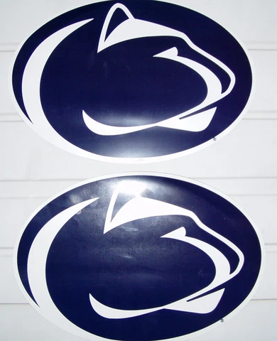 Lot of 2 PENN STATE PSU NITTANY LIONS Car or 'fridge magnets, 12" -Licensed, NIP Cover