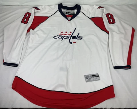 Reebok CCM Alex Ovechkin #8 Washington Capitals NHL Hockey Jersey Fight Strap M Cover