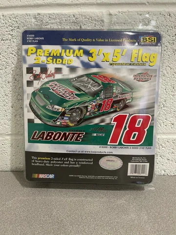 Nascar Bobby LaBonte #18 Interstate Batteries 3 X 5 Flag Cover