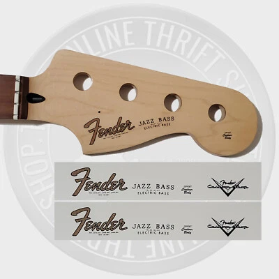 Calcomanías de cabezal de guitarra Fender Jazz Bass Waterslide con logotipo CS (juego de 2) Foto 1 de 4