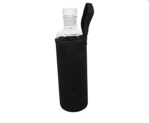 KICHOUSE Carafe with Lid Flask Water Bottles Flat Water Glass Bottle - Picture 1 of 5