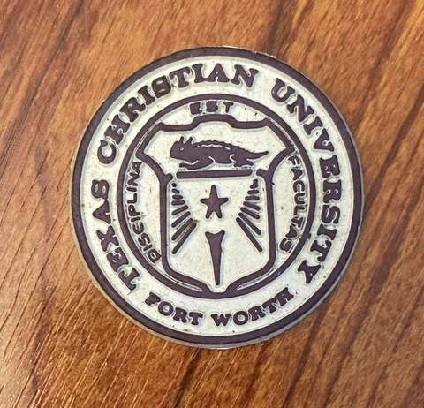 Vintage & Unused NCAA Texas Christian University TCU Rubber Standings Magnet Cover