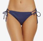 New $180 Hobie Women's Blue Swim Hipster Bikini Swimsuit Bottom Swimwear Size L