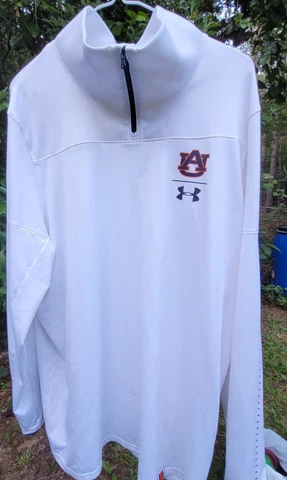 auburn university tigers under armour adult XL WHITE jacket great shape see pics Cover