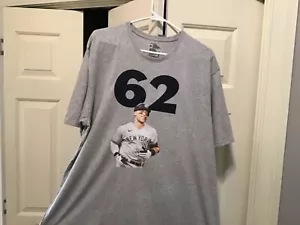 Aaron Judge Record breaking 62 short sleeve T Shirt XL New Free Shipping! - Picture 1 of 1