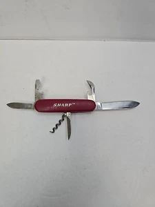 Sharp Czechoslovakia Pocket Knife Vintage 6 Blade Tool Camping  - Picture 1 of 10