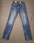 John B Stetson Jeans Mens 29x36 Blue 1312 Modern Straight Utility Western Denim