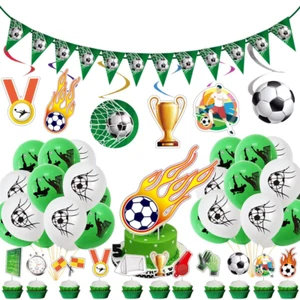 XXL Fußball Kinder Geburtstags Deko Set Soccer Party Kind Fußballfans Ball Party - Bild 1 von 5