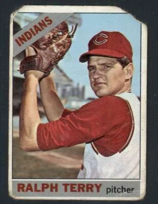1966 Topps #109 Ralph Terry POOR Indians 33265  - Image 1 of 2