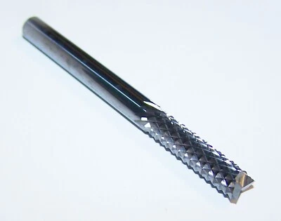 1/4" (.250") CARBIDE DIAMOND CUT ROUTER BURR UPCUT FISHTAIL MONSTER 784-001070 - Image 1 of 3