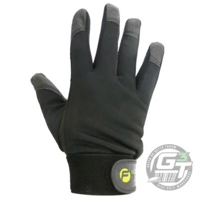 Friction DG Disc Golf Gloves - Left - Right - Pair - ALL SIZES - BLACK - Image 1 of 3