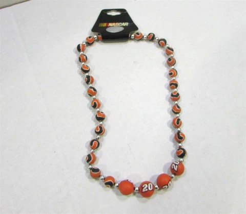PINE SPORTS NASCAR 20 HANDMADE CLAY BEADED NECKLACE Cover