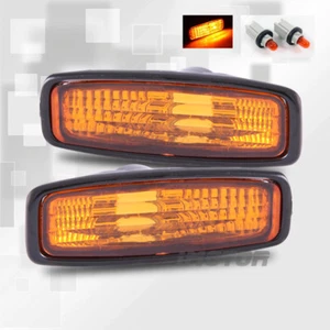 For 1996 1997 Honda Accord Lx/Dx/Ex Amber Side Marker Signal Lights+Light Bulbs - Picture 1 of 1