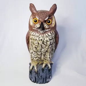 VINTAGE 1990 DALEN PRODUCTS PAMELA RICKMAN BLOW MOLD 16" OWL GARDEN DECOY - Picture 1 of 9