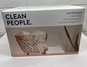 Cápsulas de detergente para lavandería Clean People a base de plantas 96 cargas lavanda envío rápido - Imagen 1 de 2