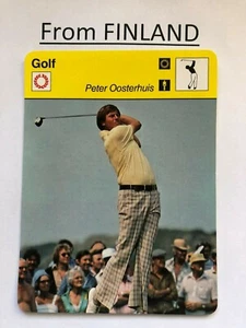 PETER OOSTERHUIS 1988 FINNISH GOLF Sportscaster card - From Finland - Picture 1 of 1