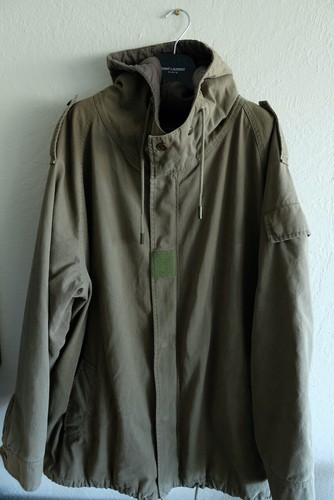 SAINT LAURENT (YSL) Saint Laurent Paris Parka M65 Giacca Esercito Hedi Slimane Paris FW16 Paladium Tg 56