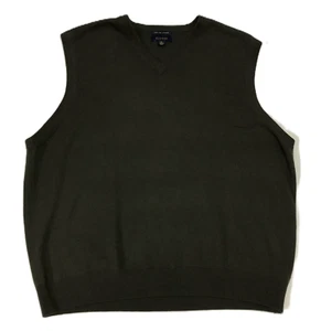 Club Room Men's 100% Fine Cashmere Sleeveless Sweater Vest Green XL Forest Green - Picture 1 of 9