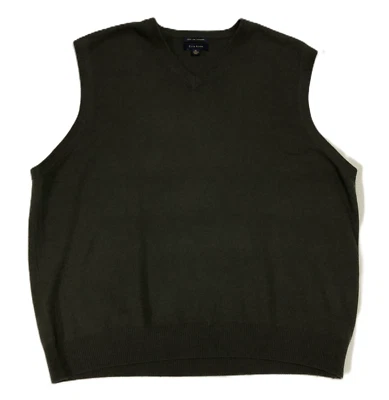 Club Room Men's 100% Fine Cashmere Sleeveless Sweater Vest Green XL Forest Green - Image 1 of 4
